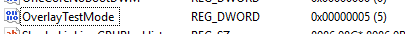 Registry output confirmation
